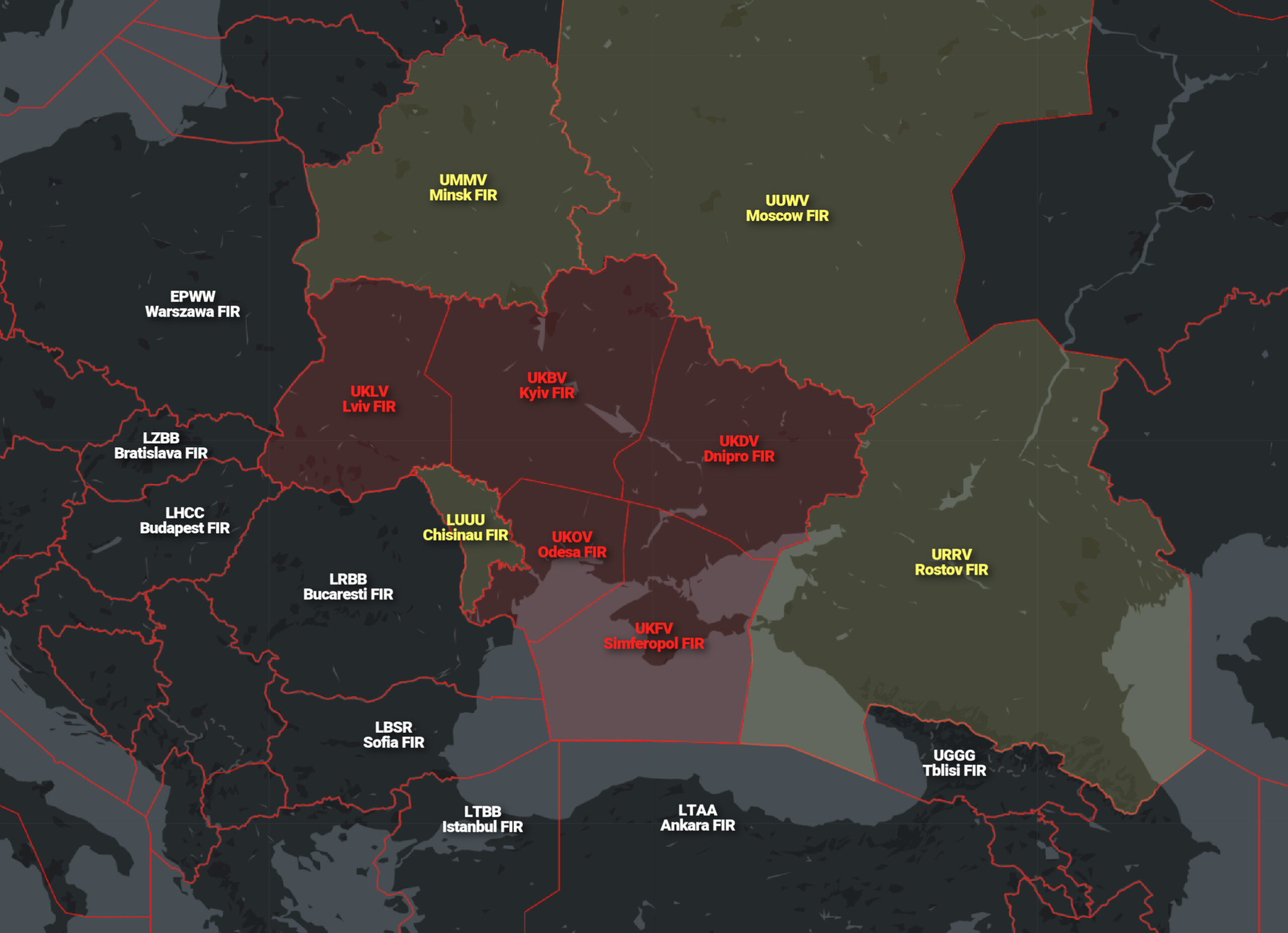 Safe Airspace Conflict Zone and Risk Database